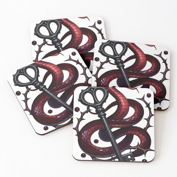 Item preview, Gothic Blood Corn Snake Skeleton Key designed and sold by IllumeInk.