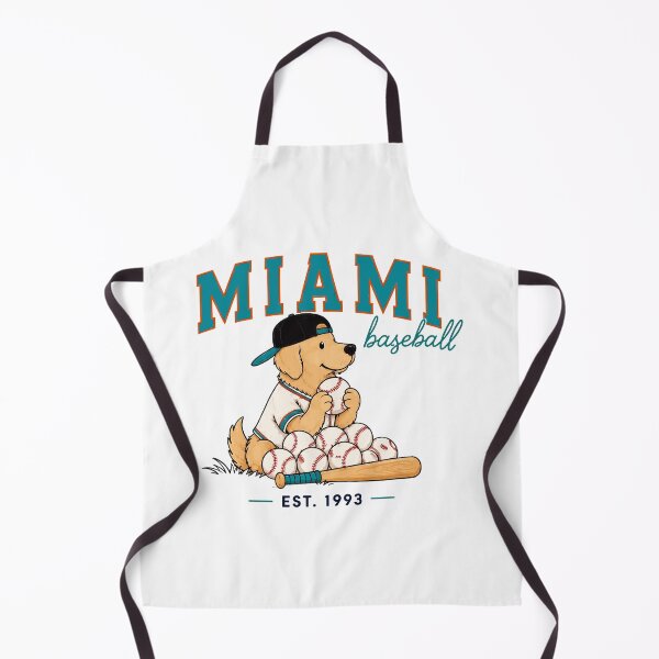 Item preview, Miami Baseball Dog Retro designed and sold by SeriRieke.
