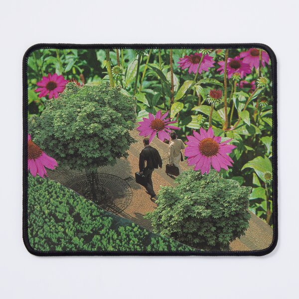 Item preview, flowers nature surrealist stroll retro vintage collage green designed and sold by seventies.collages.
