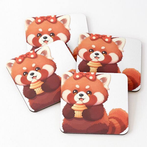 Item preview, Cute Red Panda Candy Corn Tail Wrap Icon designed and sold by pumsquare.
