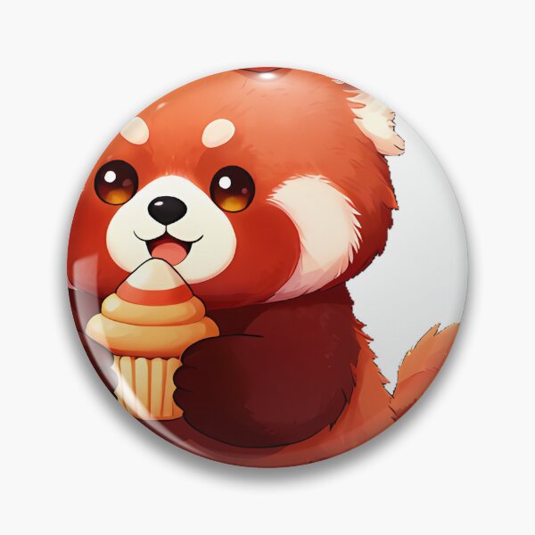 Item preview, Cute Red Panda Candy Corn Tail Wrap Icon designed and sold by pumsquare.