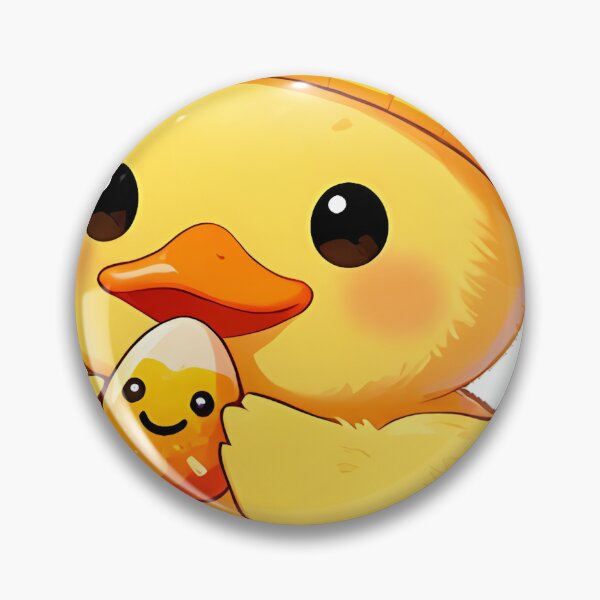 Item preview, Cute Fluffy Duckling Candy Corn Beanie Icon designed and sold by pumsquare.