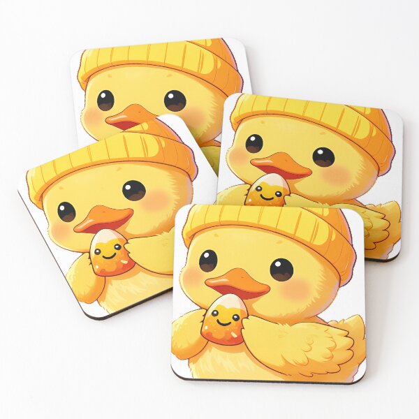 Item preview, Cute Fluffy Duckling Candy Corn Beanie Icon designed and sold by pumsquare.