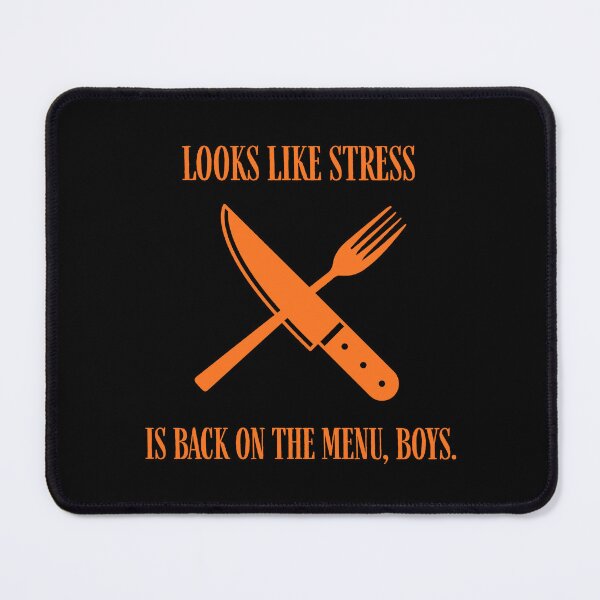 Item preview, Looks Like Stress Is Back On The Menu Funny Parody designed and sold by Mircea786.