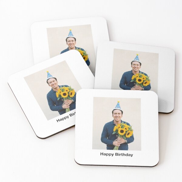 Item preview, Nicolas cage birthday sunflower bouquet flower rose gift cake memes happy Funny prank meme  weird  designed and sold by CheeseBlueprint.