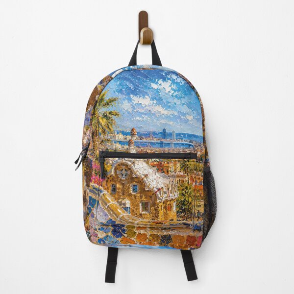 Item preview, Barcelona, Spain – a painting of a summer day in this beautiful European city designed and sold by GalleryKauffeld.