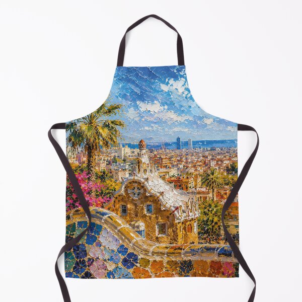 Item preview, Barcelona, Spain – a painting of a summer day in this beautiful European city designed and sold by GalleryKauffeld.