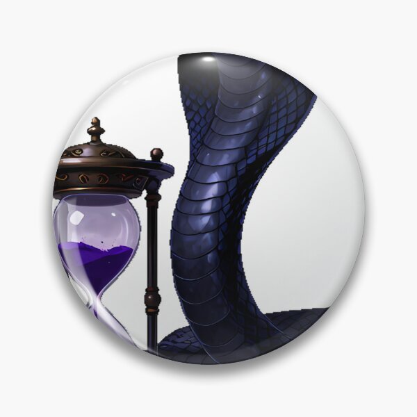 Item preview, Gothic Indigo Mamba Antique Hourglass designed and sold by IllumeInk.