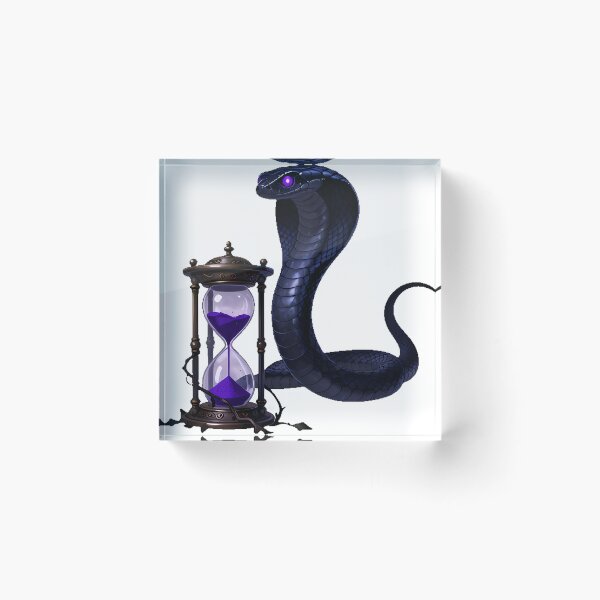 Item preview, Gothic Indigo Mamba Antique Hourglass designed and sold by IllumeInk.
