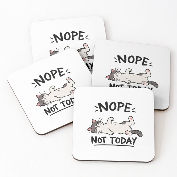 Item preview, Nope Not Today – Exhausted Cat designed and sold by H-Tsvetkova.