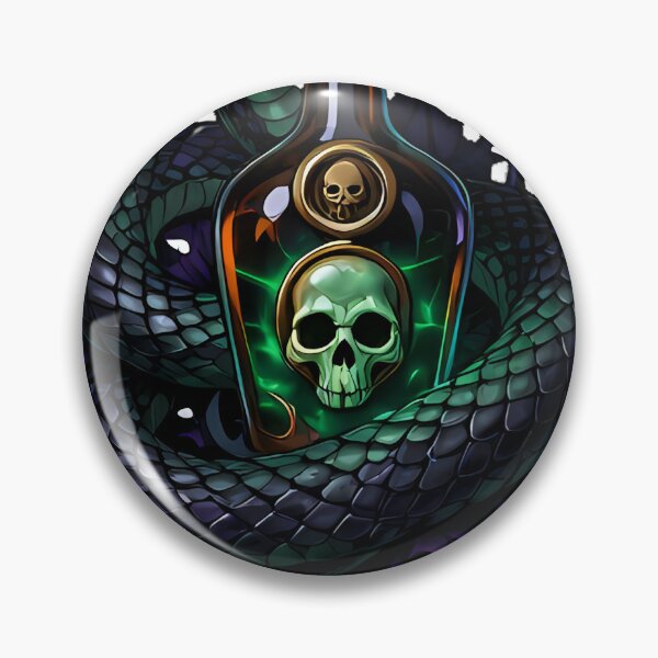 Item preview, Gothic Jade Bush Viper Poison Bottle designed and sold by IllumeInk.