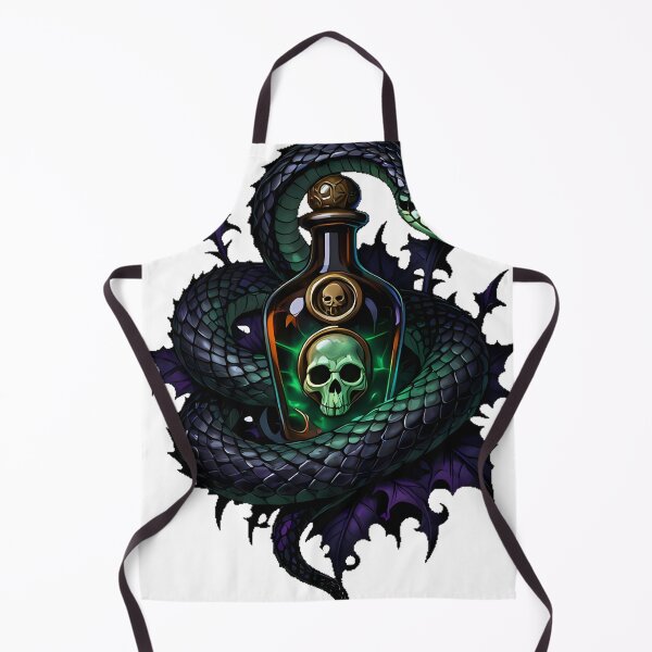 Item preview, Gothic Jade Bush Viper Poison Bottle designed and sold by IllumeInk.