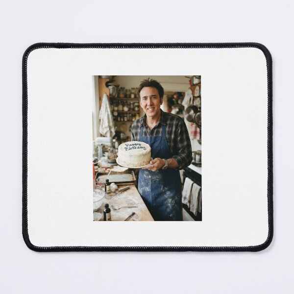 Item preview, Nicolas cage birthday cake memes happy Funny prank meme gift weird designed and sold by CheeseBlueprint.
