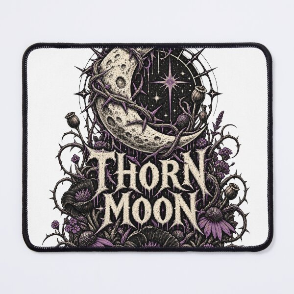 Item preview, Thorn Moon Gothic Floral Crescent designed and sold by S06PMarketing.