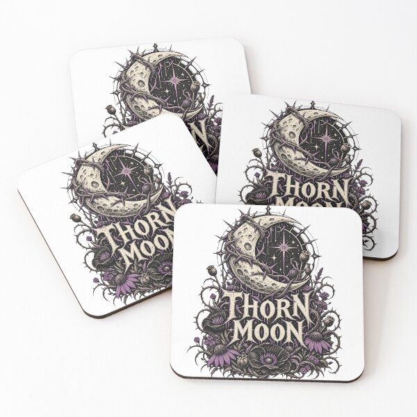 Item preview, Thorn Moon Gothic Floral Crescent designed and sold by S06PMarketing.