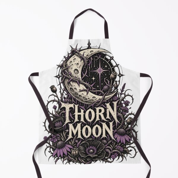 Aperçu de l'œuvre Thorn Moon Gothic Floral Crescent créée et vendue par S06PMarketing.