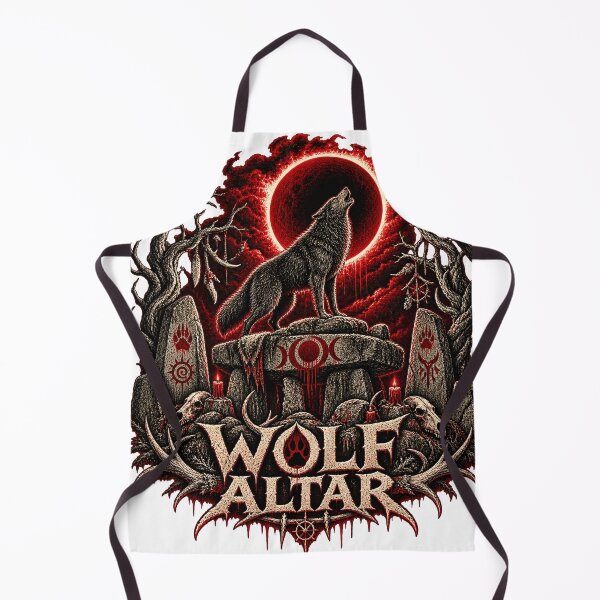 Aperçu de l'œuvre Wolf Altar Blood Eclipse créée et vendue par S06PMarketing.