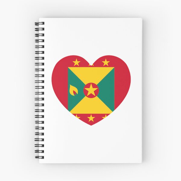 Item preview, Grenada Flag Heart Gd designed and sold by harlyn-keyse.