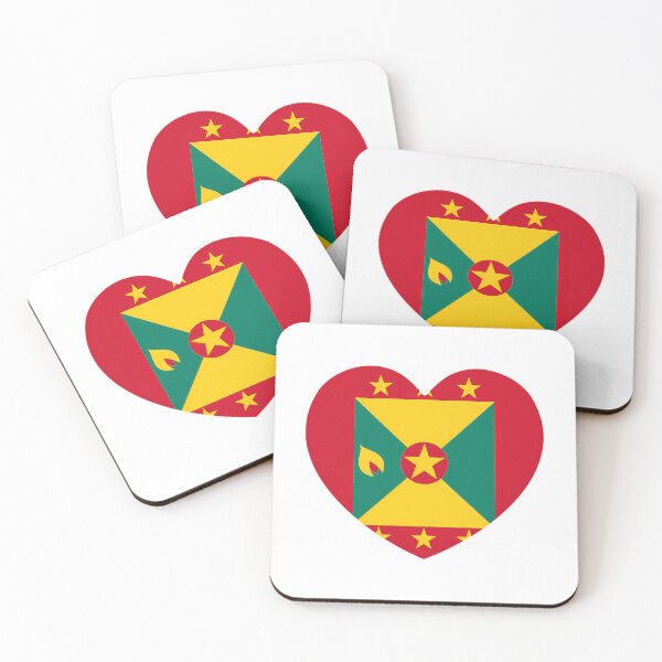 Item preview, Grenada Flag Heart Gd designed and sold by harlyn-keyse.