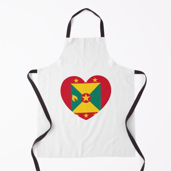 Item preview, Grenada Flag Heart Gd designed and sold by harlyn-keyse.
