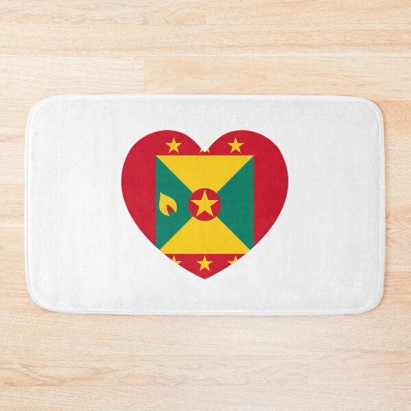 Item preview, Grenada Flag Heart Gd designed and sold by harlyn-keyse.