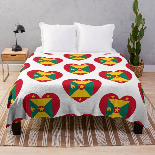 Item preview, Grenada Flag Heart Gd designed and sold by harlyn-keyse.