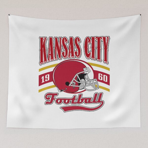 Item preview, KC Football Retro Helmet Fan designed and sold by MeneesStefano.