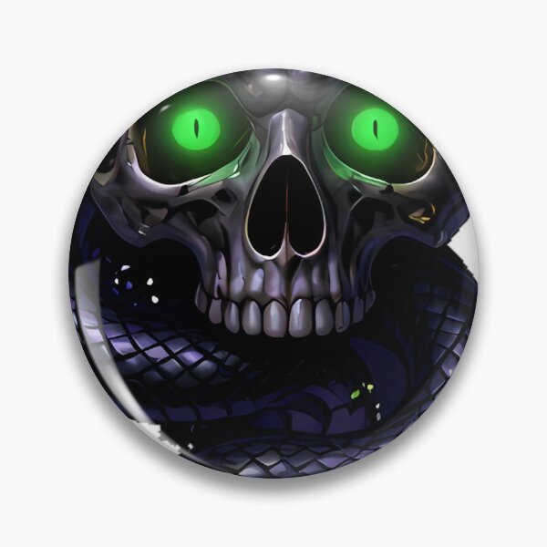 Item preview, Gothic Black Adder Crystal Skull Diviner designed and sold by IllumeInk.