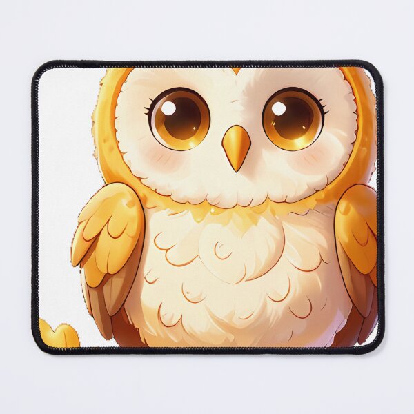 Item preview, Cute Barn Owl Chick Candy Corn Perch Icon designed and sold by pumsquare.