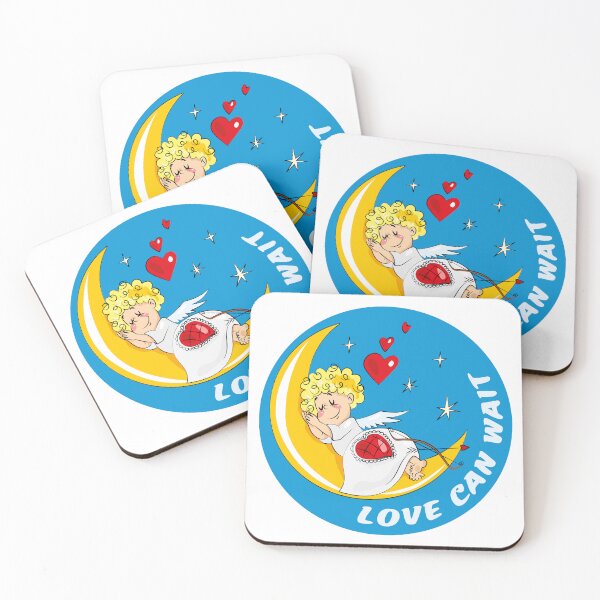 Item preview, Love Can Wait – Sleeping Cupid on the Moon designed and sold by Ekaterina  Biserova.