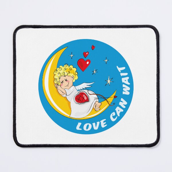 Item preview, Love Can Wait – Sleeping Cupid on the Moon designed and sold by Ekaterina Biserova.
