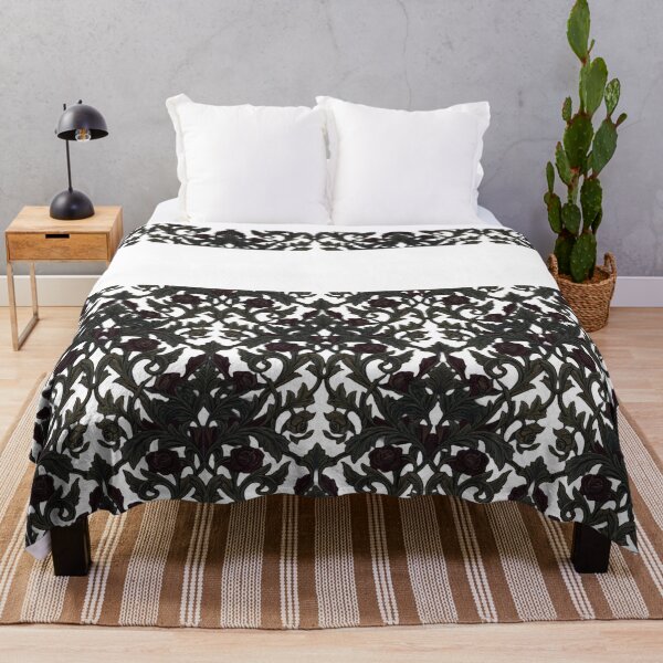 Item preview, Venerable Dark Gothic Rose Damask Pattern designed and sold by Dzblack.