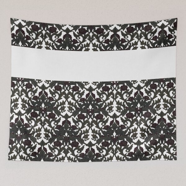 Item preview, Venerable Dark Gothic Rose Damask Pattern designed and sold by Dzblack.