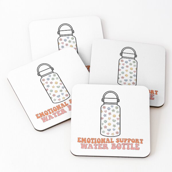 Item preview, Emotional Support Water Bottle Retro Groovy Sticker Art designed and sold by pattman.