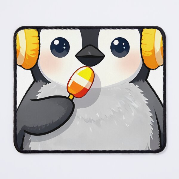 Item preview, Cute Emperor Penguin Chick Candy Corn Earmuffs Icon designed and sold by pumsquare.