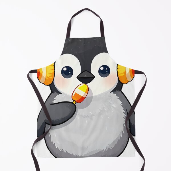 Item preview, Cute Emperor Penguin Chick Candy Corn Earmuffs Icon designed and sold by pumsquare.