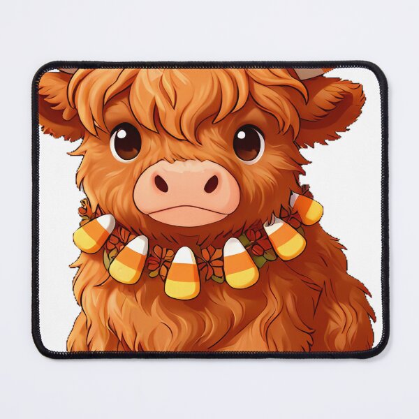 Item preview, Cute Highland Cow Calf Candy Corn Horns Icon designed and sold by pumsquare.