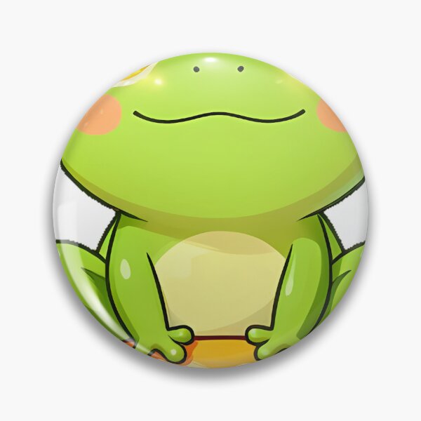 Item preview, Cute Green Tree Frog Candy Corn Crown Icon designed and sold by pumsquare.