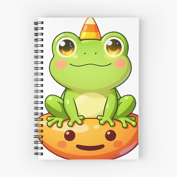 Item preview, Cute Green Tree Frog Candy Corn Crown Icon designed and sold by pumsquare.