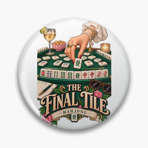 Item preview, The Final Tile – Mahjong Game Night Design designed and sold by CreativeMindsetLab.