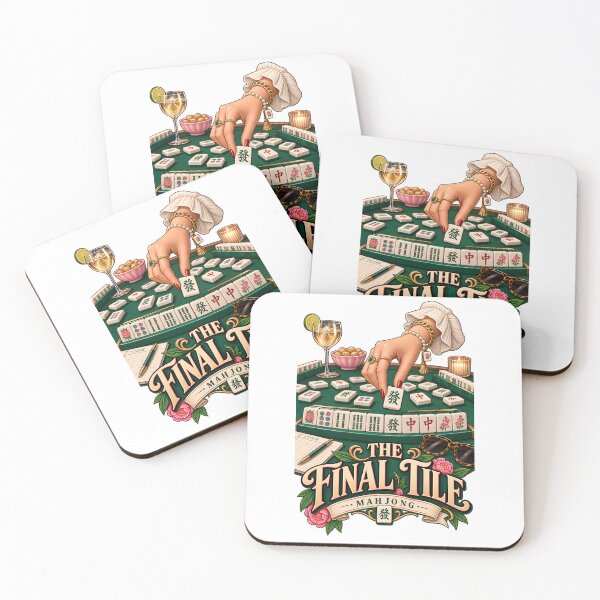 Item preview, The Final Tile – Mahjong Game Night Design designed and sold by CreativeMindsetLab.
