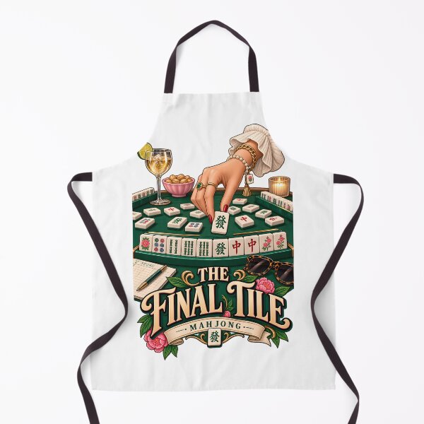 Item preview, The Final Tile – Mahjong Game Night Design designed and sold by CreativeMindsetLab.