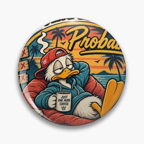 Item preview, I'm Doing My Best Probably Funny Duck designed and sold by WimzoraStudio.