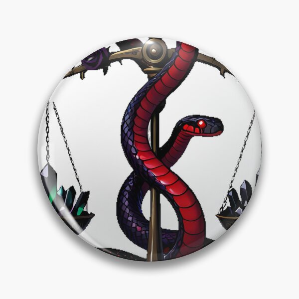 Item preview, Gothic Crimson Garter Snake Apothecary Scale designed and sold by IllumeInk.