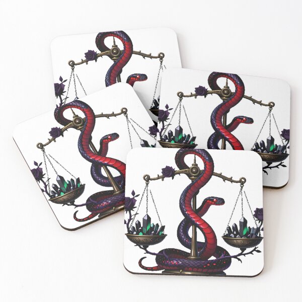 Item preview, Gothic Crimson Garter Snake Apothecary Scale designed and sold by IllumeInk.
