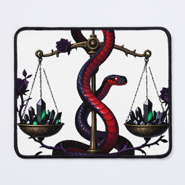 Item preview, Gothic Crimson Garter Snake Apothecary Scale designed and sold by IllumeInk.