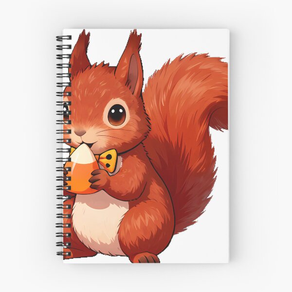 Item preview, Cute Red Squirrel Candy Corn Acorn Icon designed and sold by pumsquare.