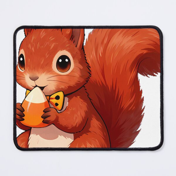 Item preview, Cute Red Squirrel Candy Corn Acorn Icon designed and sold by pumsquare.