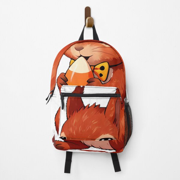 Item preview, Cute Red Squirrel Candy Corn Acorn Icon designed and sold by pumsquare.