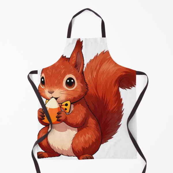 Item preview, Cute Red Squirrel Candy Corn Acorn Icon designed and sold by pumsquare.